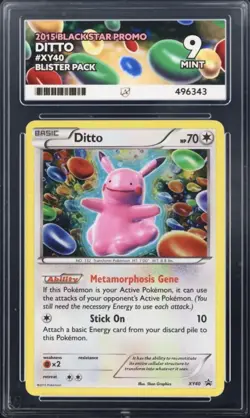 Pokemon Ditto XY40 Holo Black Star Promo ACE 9 - Image 1