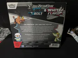 Pokemon Black Bolt White Flare 4 Booster Pack Poster Collection Box - NEW SEALED - Image 2