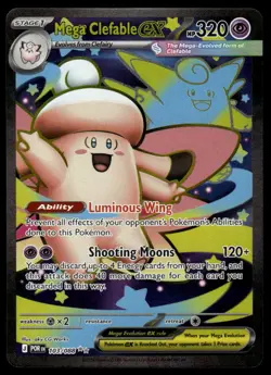 POKEMON MEGA CLEFABLE EX PERFECT ORDER 103/088 ULTRA RARE NM/M - Image 1