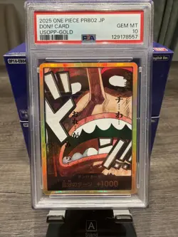 One Piece Usopp Gold Don!! PRB02 JPN PSA 10 - Image 1