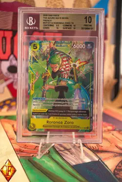 One Piece Roronoa zoro TREASURE RARE OP12-113 FRENCH EXCLUSIVE BGS 10 - Image 1