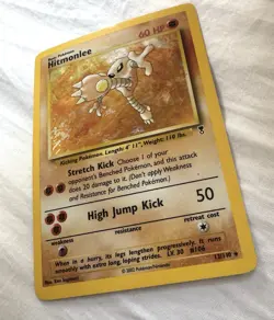 Pokemon TCG Hitmonlee Legendary Collection Holo Rare Card 13/110 LP Condition - Image 2