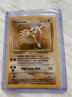 Pokemon TCG Hitmonlee Legendary Collection Holo Rare Card 13/110 LP Condition - Image 3
