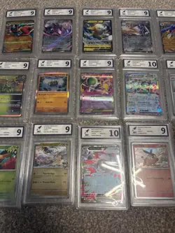 Bundle 16 Pokemon Card Slabs Bundle RKT Graded - Image 3