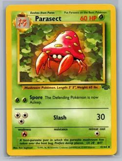 Parasect Jungle #41/64 Uncommon Pokemon Card - Image 1