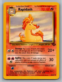Rapidash Jungle #44/64 Uncommon Pokemon Card - Image 1