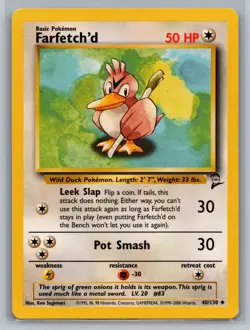 Farfetch'd Base Set 2 #040/130 Uncommon Pokemon Card - Image 1
