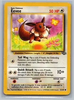 Eevee Jungle #51/64 Common Pokemon Card - Image 1