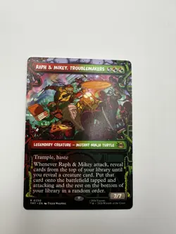 MTG TMNT Raph & Mikey Troublemakers Showcase #250 Rare Magic NM - Image 1