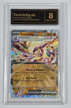 Pokemon Slab: Toxtricity ex - 100/182 - PAR - Graded TCG Near Mint 8 - Image 1