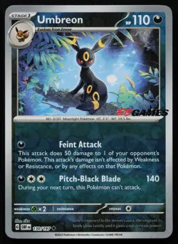 Umbreon 130/197 Obsidian Flames OBF EB Games Stamp Promo Pokemon NM - Image 1