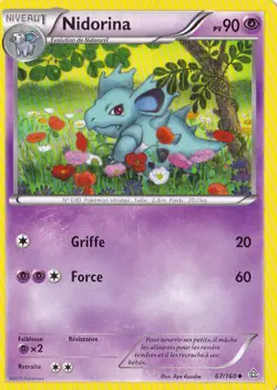 Nidorina - XY5:Primo Choc - 67/160 - Carte Pokemon Neuve Francaise - Image 1