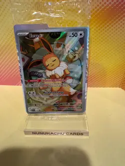 SEALED Pokemon Prismatic Evolutions Eevee SVP 173 Black Star Promo & Sleeves - Image 1