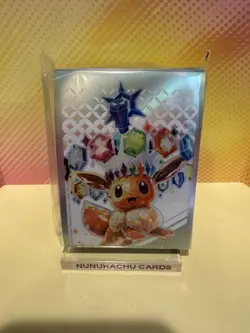 SEALED Pokemon Prismatic Evolutions Eevee SVP 173 Black Star Promo & Sleeves - Image 2