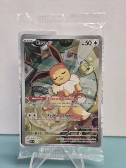 Pokemon TCG Eevee SVP 173 Sealed Pokemon Center Stamped Black Star Promo Holo - Image 1
