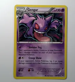 Pokemon TCG Gengar 60/162 Breakthrough Stage 2 NON HOLO 130 HP English Card - Image 1