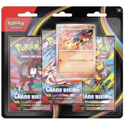 Pokemon TCG Chaos Rising 3 Pack Blister New and Sealed - Image 1