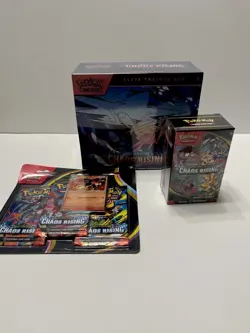 LOT 3 ITEMS Pokemon TCG Chaos Rising ETB 3 Pack Blister booster Bundle SEALED - Image 1