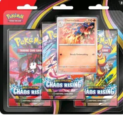 Pokemon TCG ME04: Chaos Rising 3-Pack Blister - Sealed - PRESALE - Image 1