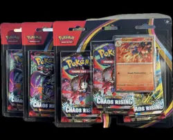 Pokemon TCG ME04: Chaos Rising 3-Pack Blister - Sealed - Can send today x 3 - Image 1