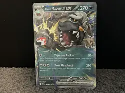 Arven’s Mabostiff EX 139/182 Stamped Play! Prize Pack Series 8 Pokemon TCG NM - Image 1