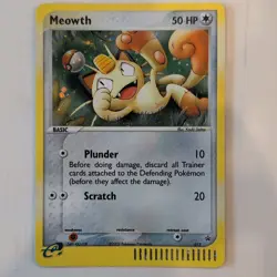 Meowth EX Team Rocket Returns Holo Rare 013 (2003) HP 50 Basic English - Image 1