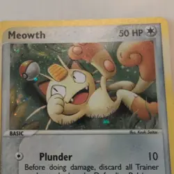 Meowth EX Team Rocket Returns Holo Rare 013 (2003) HP 50 Basic English - Image 3