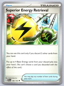 Superior Energy Retrieval 189/193 Paldea Evolved Pokemon NM - Image 1