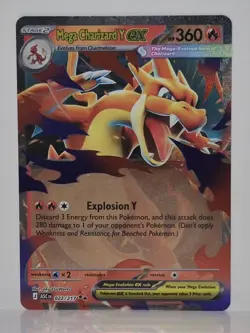 Pokemon Mega Charizard Y Ex 022/217 Holo Ascended Heroes - Image 1