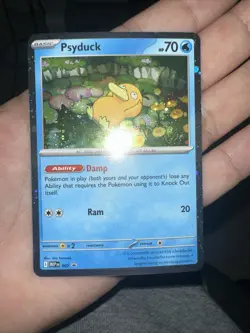 Pokemon TCG Psyduck Holo Promo Me: Mega Evolution Basic 70 HP 007 Swirl!!! - Image 4