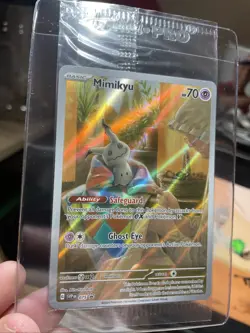 Pokemon Mimikyu SVP 075 Sealed *NM Paldean Fates Full Art Holo Black Star Promo - Image 1