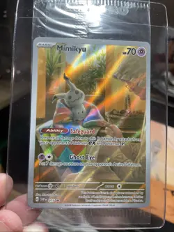 Pokemon Mimikyu SVP 075 Sealed *NM Paldean Fates Full Art Holo Black Star Promo - Image 2