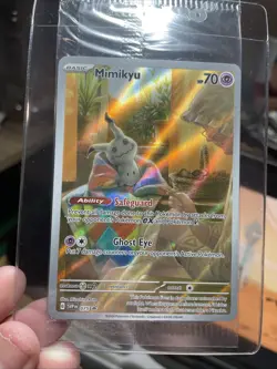 Pokemon Mimikyu SVP 075 Sealed *NM Paldean Fates Full Art Holo Black Star Promo - Image 3