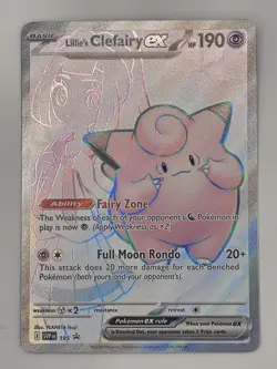 Pokemon Lillie’s Clefairy ex 195/SV-P - Scarlet & Violet Promo - NM - Image 1