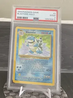 Blastoise 2/102 PSA 2 1999 Base Set Pokemon Unlimited WOTC Holo Vintage English - Image 1