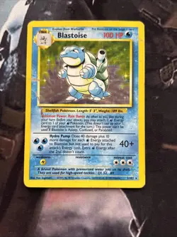 Blastoise - 2/102 - Pokemon Base Set Unlimited Holo Rare Card WOTC HP - Image 3