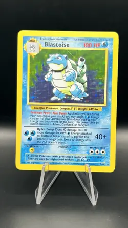 Blastoise 2/102 Base Set Unlimited Holo Rare 1999 WOTC Pokemon TCG Card - Image 1