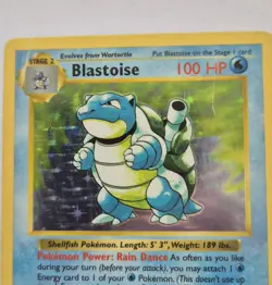 SHADOWLESS Blastoise Holo 2/102 - Base Set (1999) Rare - WOTC Pokemon Card HP - Image 3