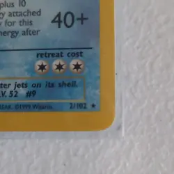 Pokemon TCG Base Set Blastoise 2/102 Holo Rare 1999 WOTC 100 HP Stage 2 - Image 5
