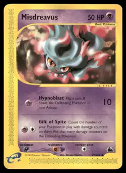 Pokemon Cards Misdreavus 39/144 Skyridge Uncommon DMG - Image 1