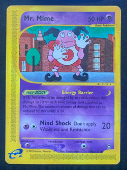 Pokemon Card Mr. Mime 95b/147 common Aquapolis HP - Image 1