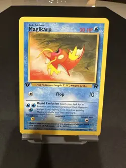 Pokemon TCG Magikarp Card 47/82 1st Edition Team Rocket - Image 1