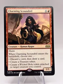 Charming Scoundrel 0124 Wilds of Eldraine WOE MTG NM - Image 1