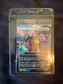 THANOS MtG PSA Magazine Promo Swords to Plowshares Marvel IN HAND - Image 1