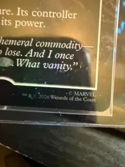 THANOS MtG PSA Magazine Promo Swords to Plowshares Marvel IN HAND - Image 5