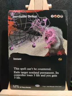 Inevitable Defeat (Borderless) - Tarkir Dragonstorm - NM (see pics) MTG - Image 1