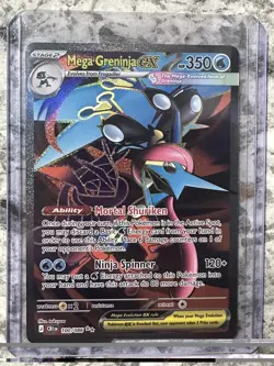 Pokemon Mega Greninja EX Chaos Rising 100/86 Ultra Rare Pokemon TCG - Image 1