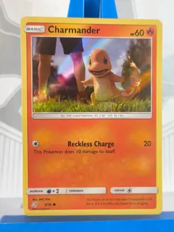 Charmander 4/18 Common Holo - Sun & Moon Detective Pikachu - Pokemon TCG - Image 1