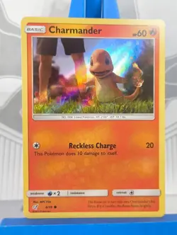 Charmander 4/18 Common Holo - Sun & Moon Detective Pikachu - Pokemon TCG - Image 2