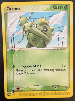 Pokemon TCG Cacnea Sandstorm 58/100 Regular LP - Image 1